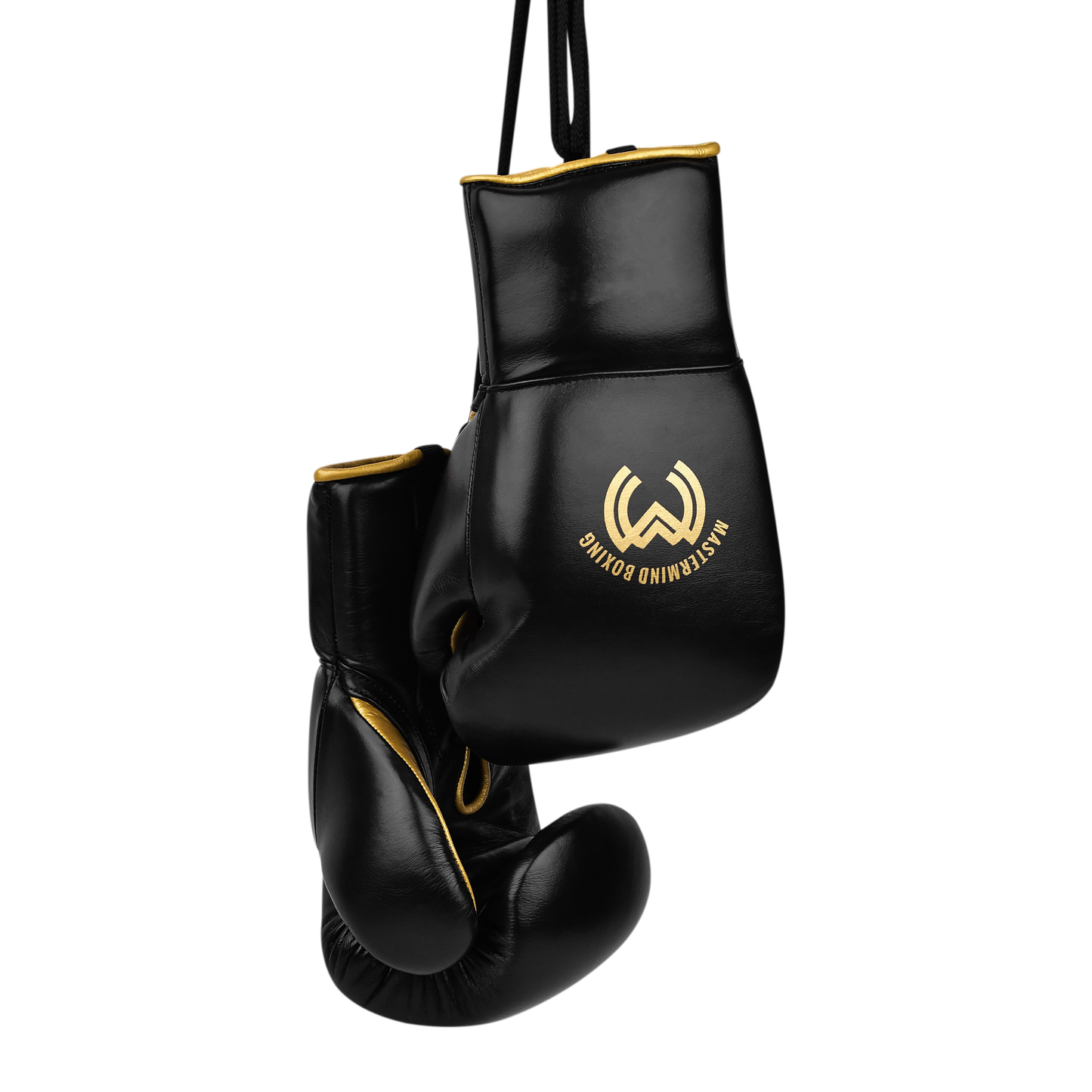 Model M Boxing Gloves - Genuine Leather Black/Golden