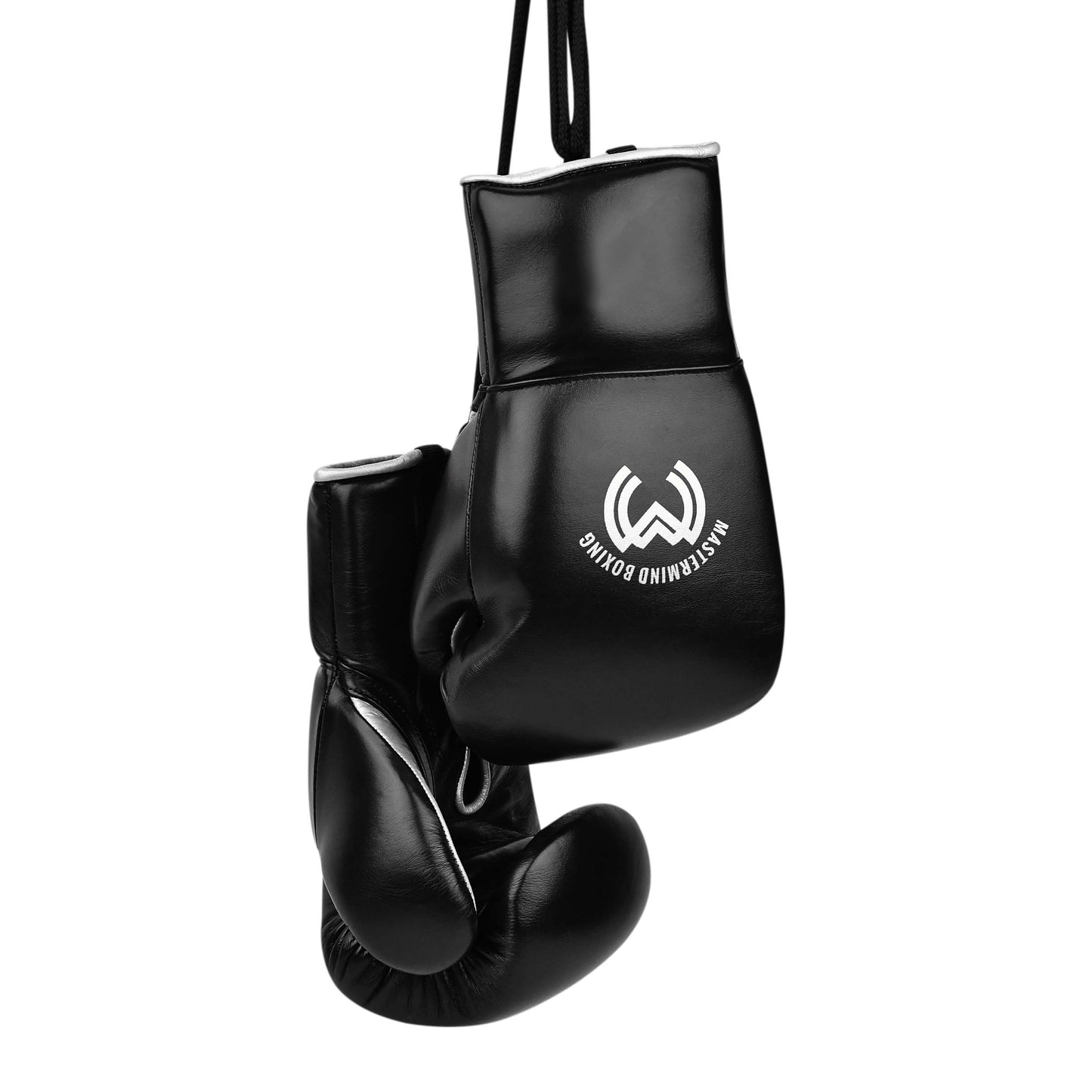 Model M Boxing Gloves - Genuine Leather Black/Silver