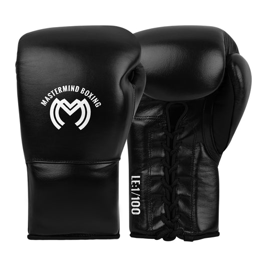 Model M Boxing Gloves - Genuine Leather Black