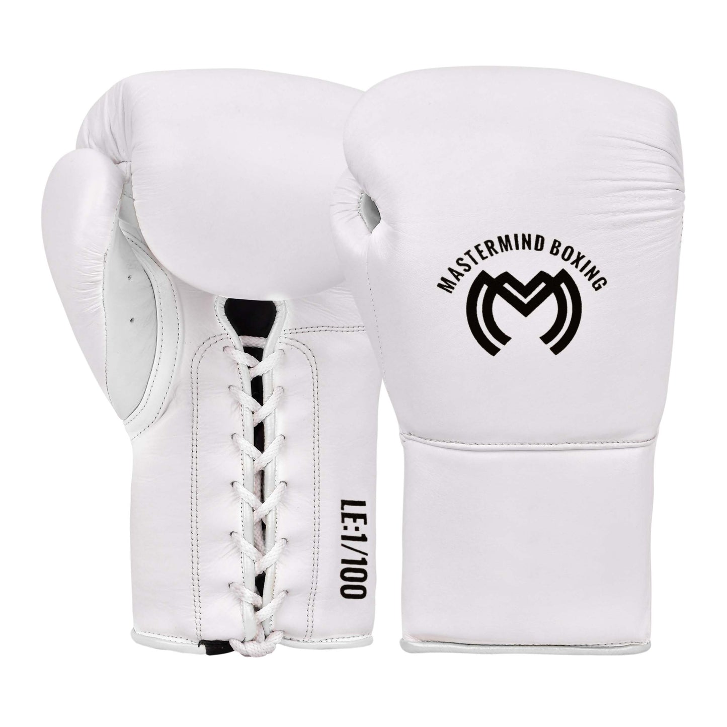 Model M Boxing Gloves - Genuine Leather White