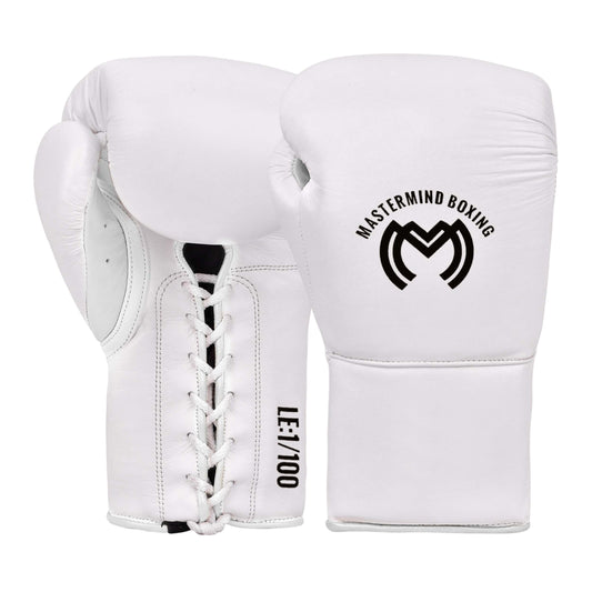 Model M Boxing Gloves - Genuine Leather White