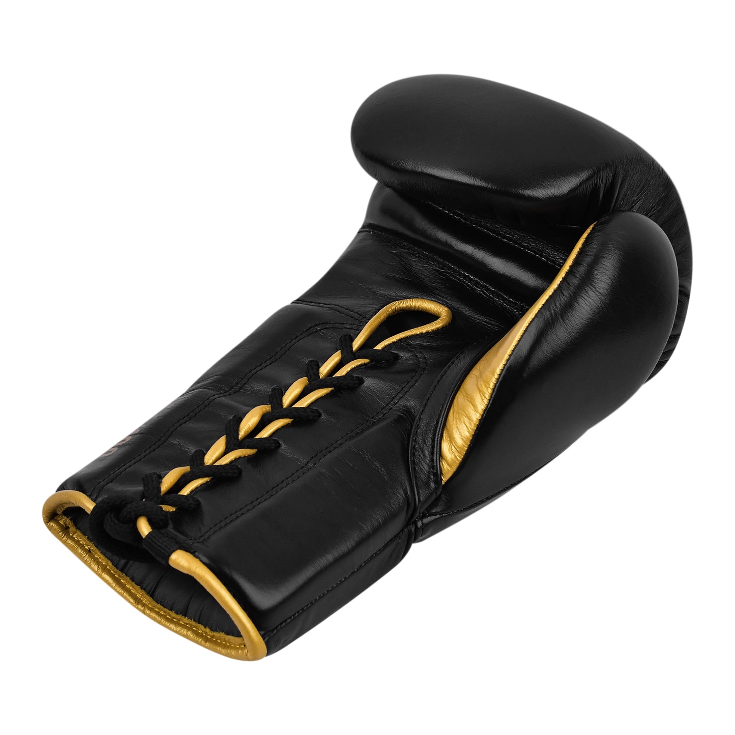 Model M Boxing Gloves - Genuine Leather Black/Golden