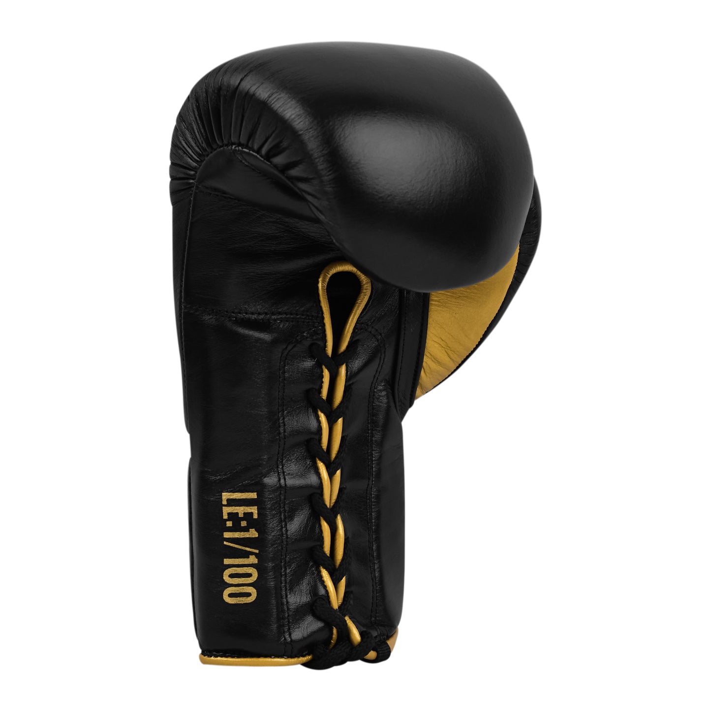 Model M Boxing Gloves - Genuine Leather Black/Golden