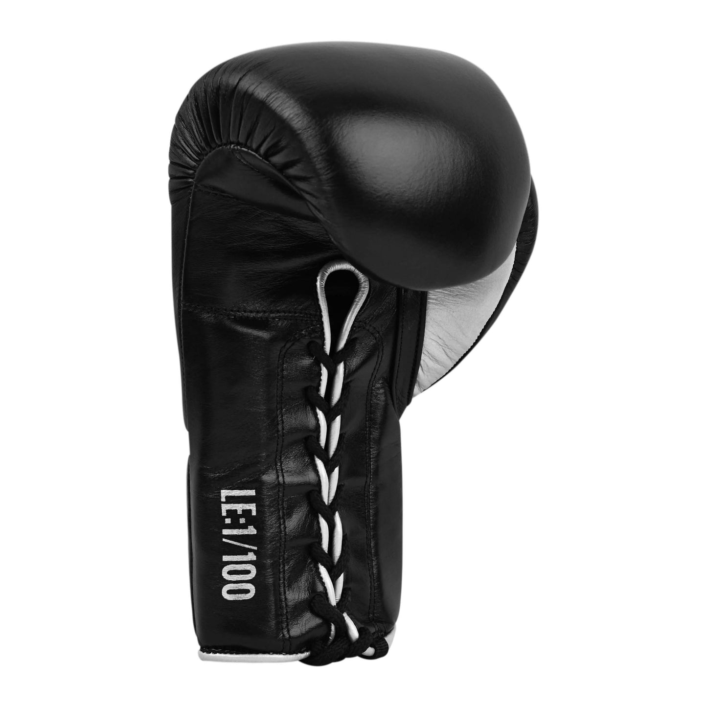 Model M Boxing Gloves - Genuine Leather Black/Silver